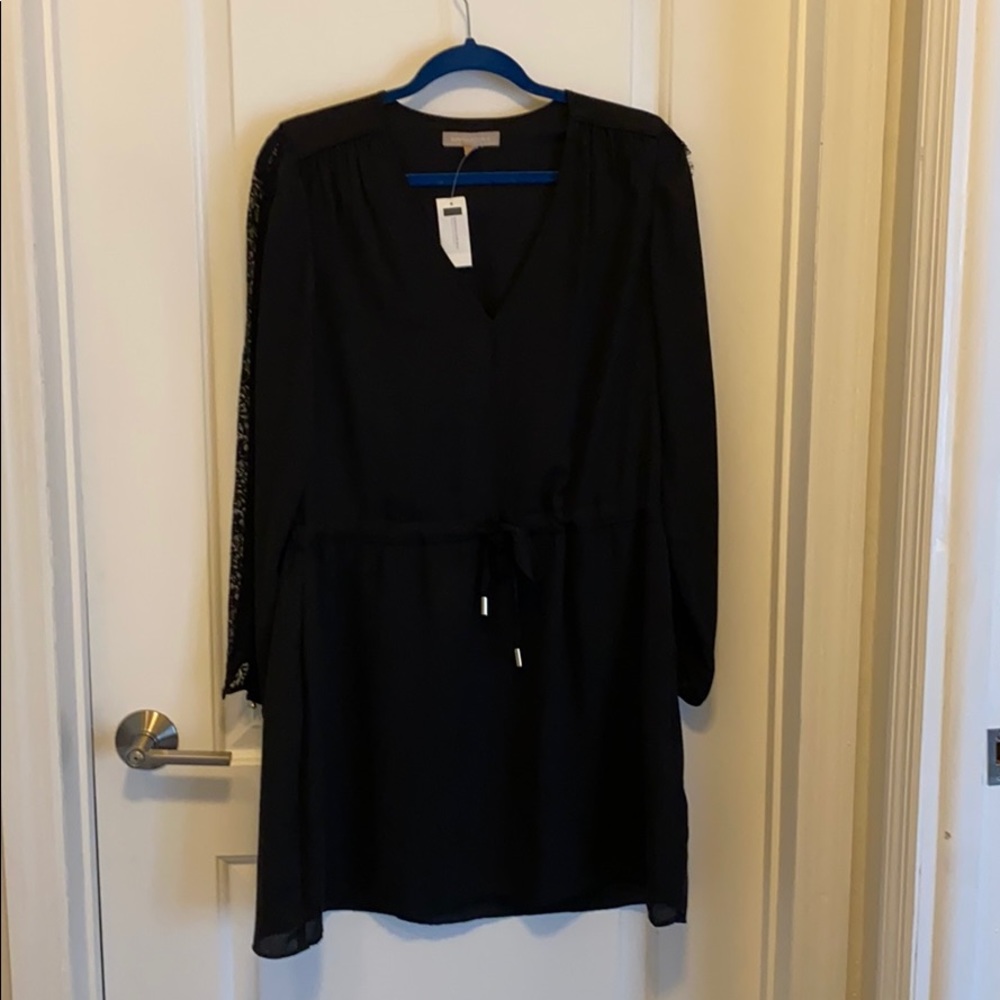 NEW Black long sleeved shift dress